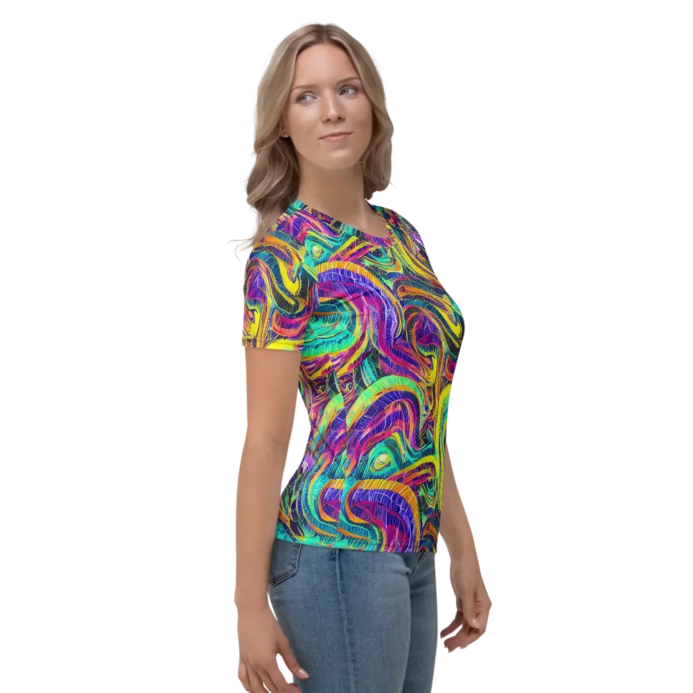 Fevered Spectrum on Women's Crew Neck T-Shirt — Right