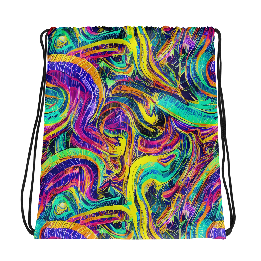 Fevered Spectrum on Drawstring Bag — Photo