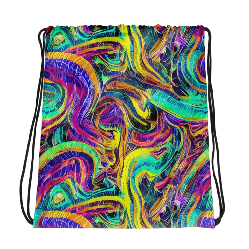 Fevered Spectrum on a Drawstring Bag