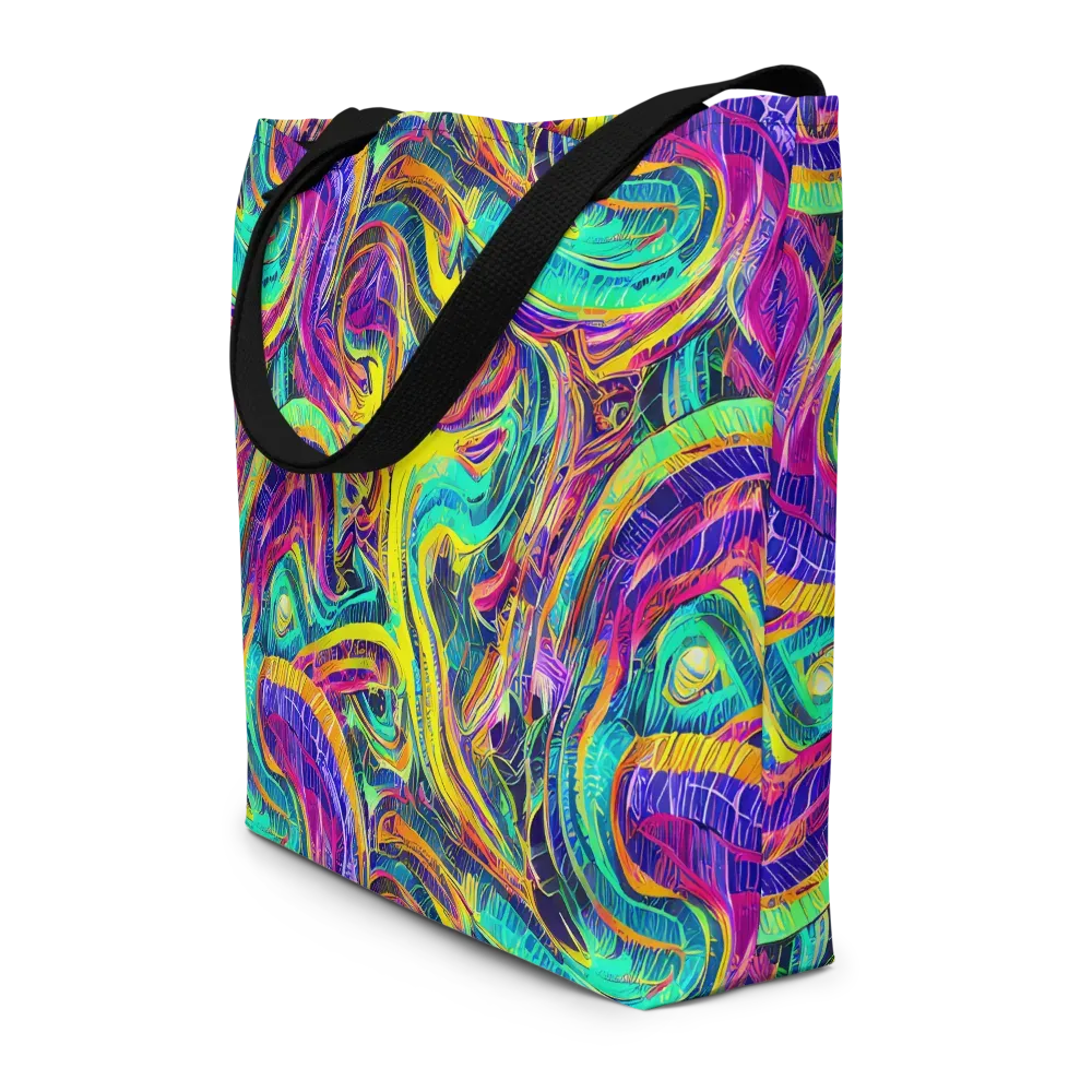 Fevered Spectrum on Large Tote Bag W/ Pocket — Front
