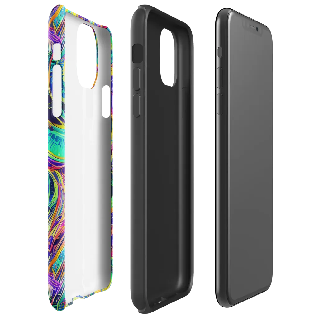 Fevered Spectrum on Tough Case for iPhone® — Right