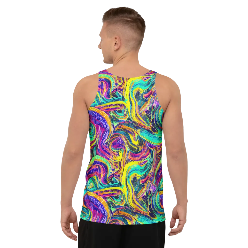 Fevered Spectrum on Men's Tank Top — Back