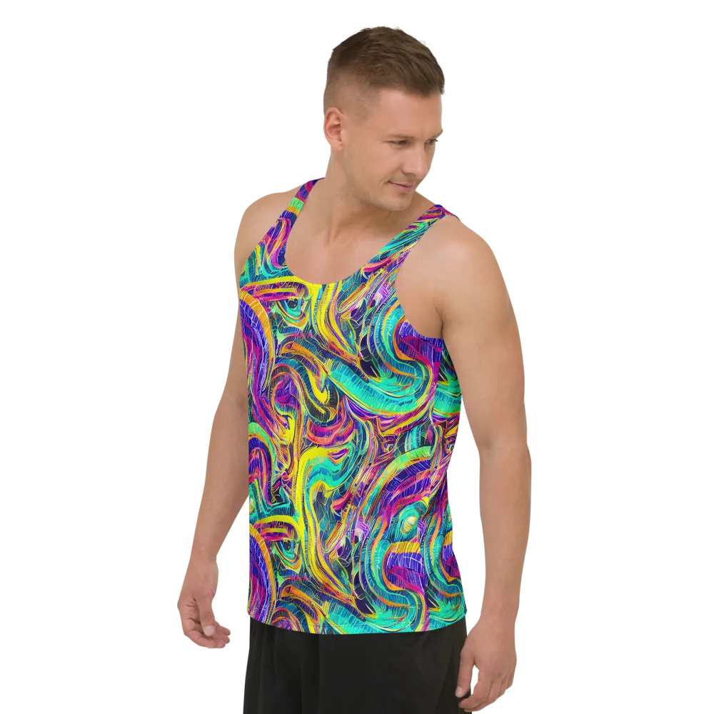 Fevered Spectrum on Men's Tank Top — Left Front