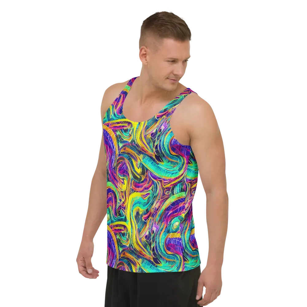 Fevered Spectrum on Men's Tank Top — Left Front