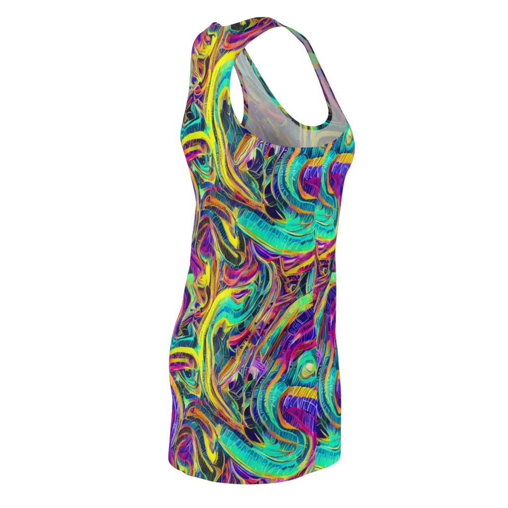 Fevered Spectrum on Racerback Dress — Back Side