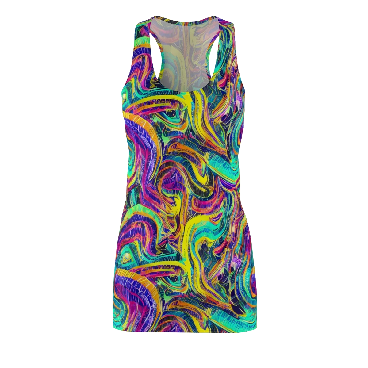 Fevered Spectrum on Racerback Dress — Front