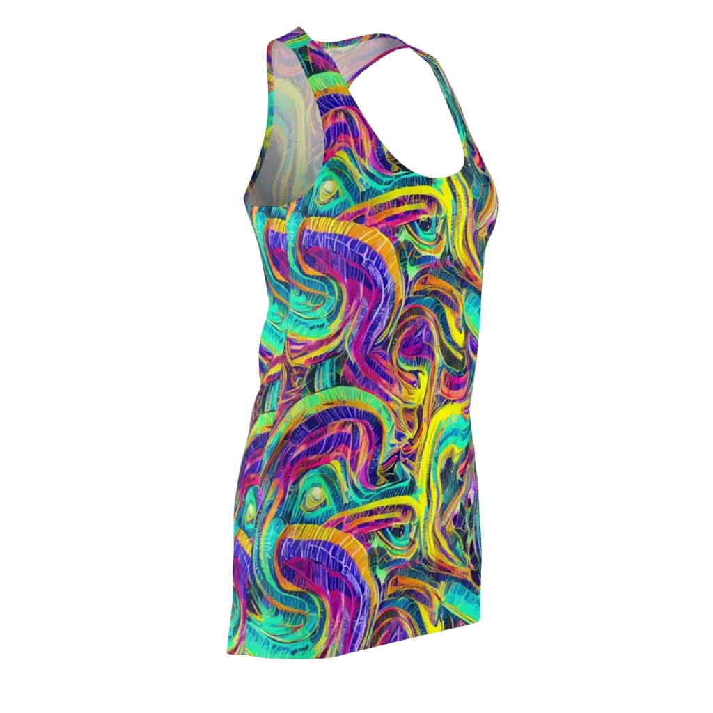 Fevered Spectrum on Racerback Dress — Front Side