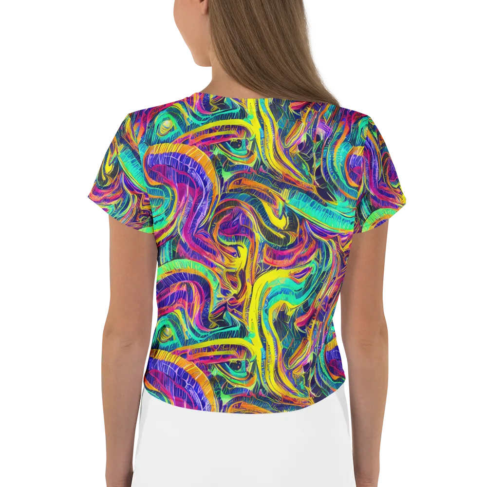 Fevered Spectrum on Crop Tee — Back