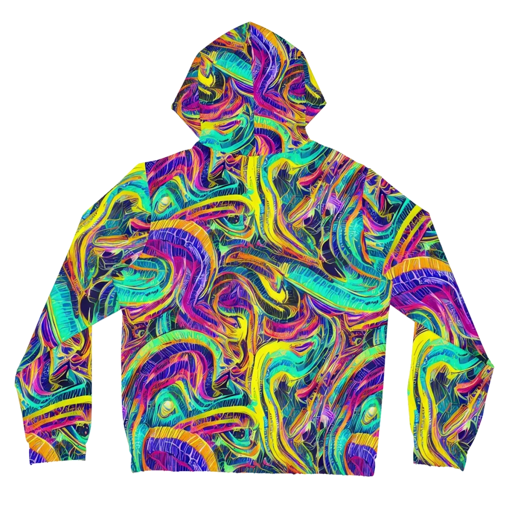 Fevered Spectrum on Women's Full-Zip Hoodie — Back