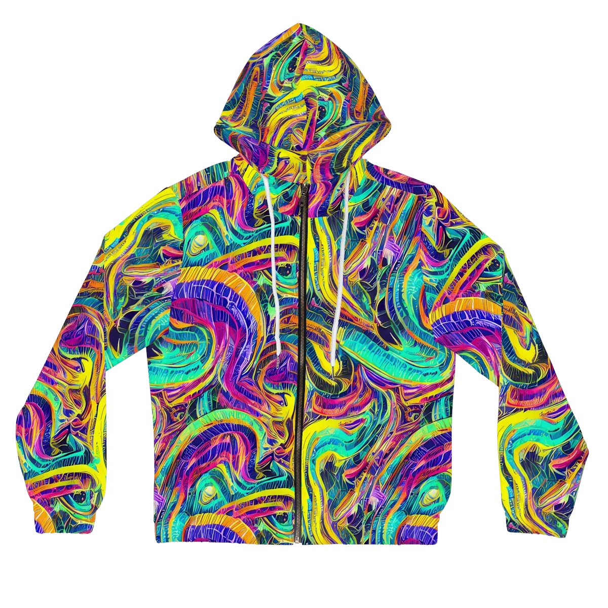 Fevered Spectrum on Women's Full-Zip Hoodie — Front