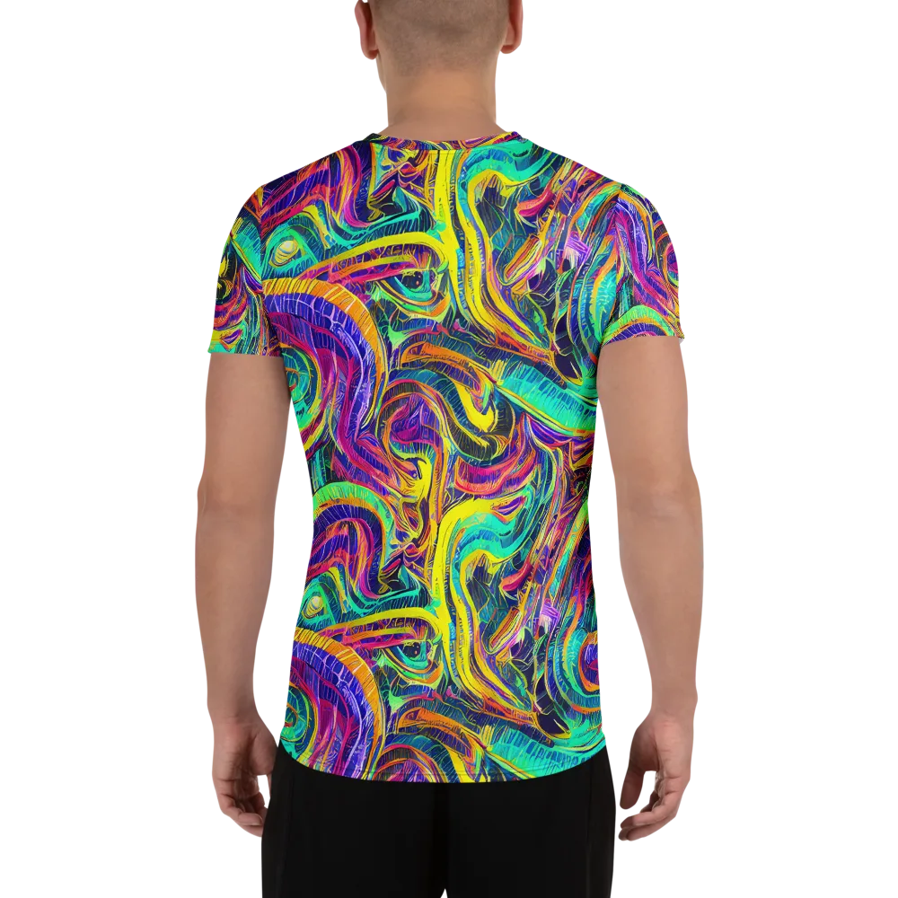 Fevered Spectrum on Men's Athletic T-Shirt — Back