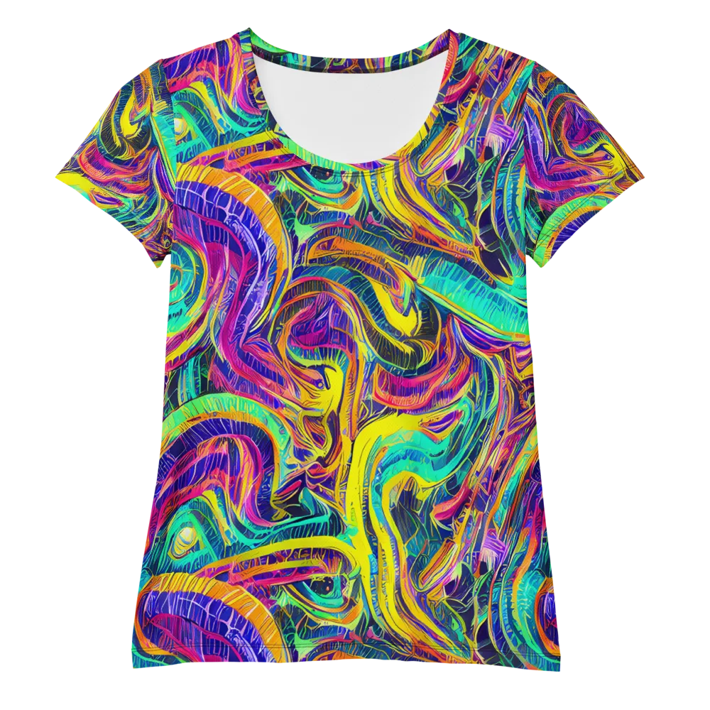 Fevered Spectrum on Women's Athletic T-Shirt — Front