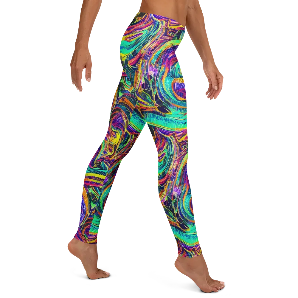 Fevered Spectrum on Leggings — Right