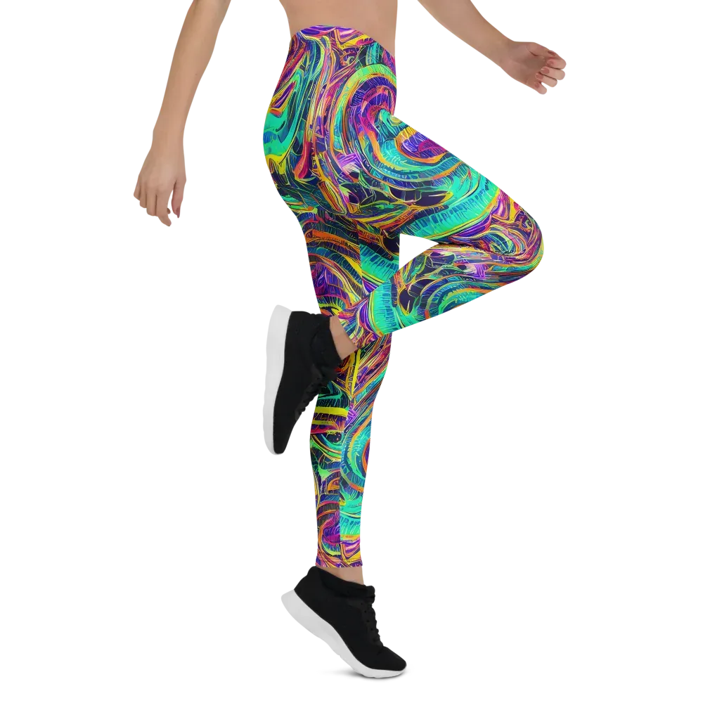 Fevered Spectrum on Leggings — Right