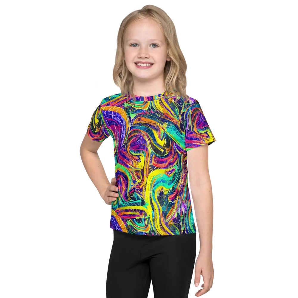 Fevered Spectrum on Kids Crew Neck T-Shirt — Front