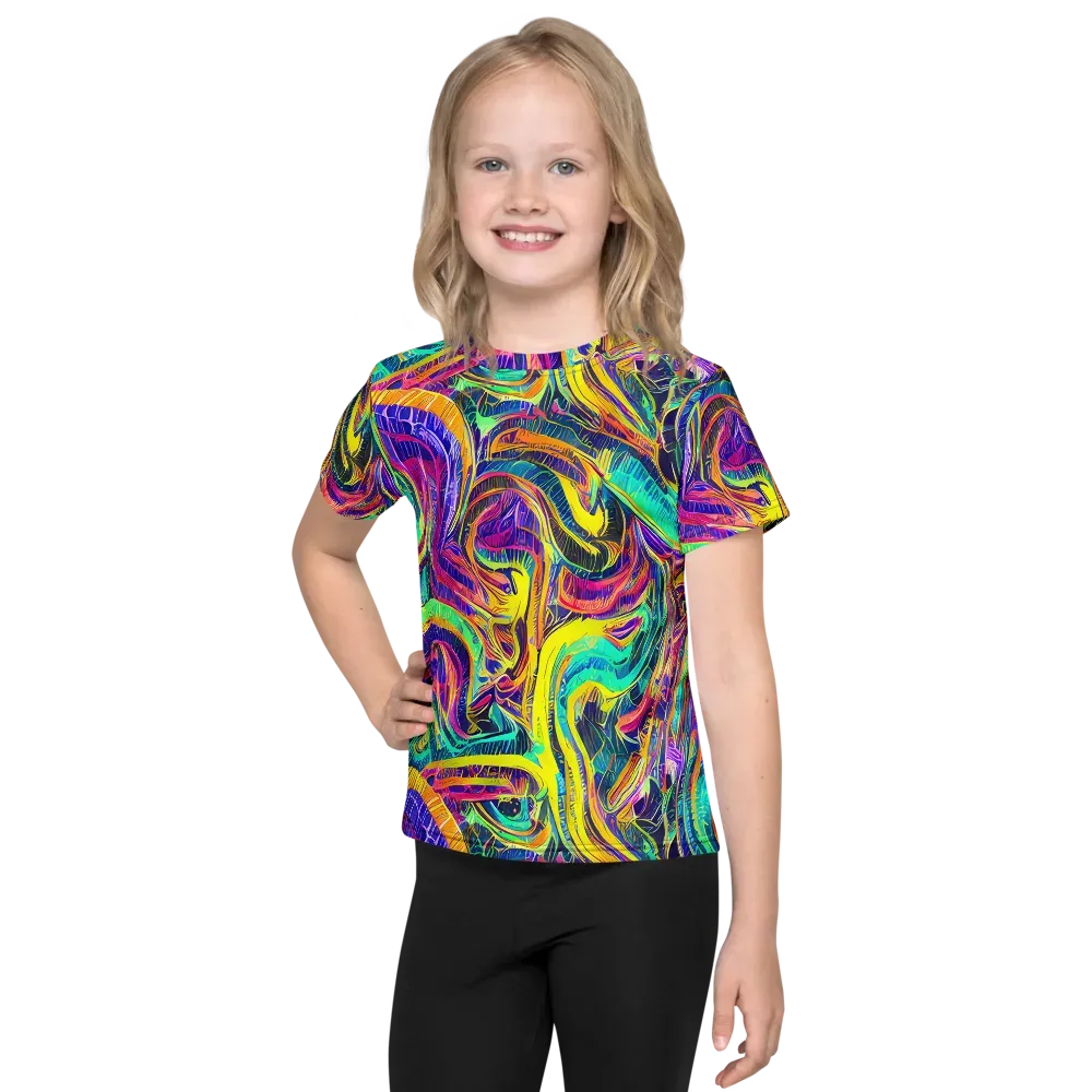 Fevered Spectrum on Kids Crew Neck T-Shirt — Front