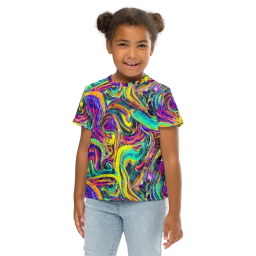 Fevered Spectrum on a Kids Crew Neck T-Shirt