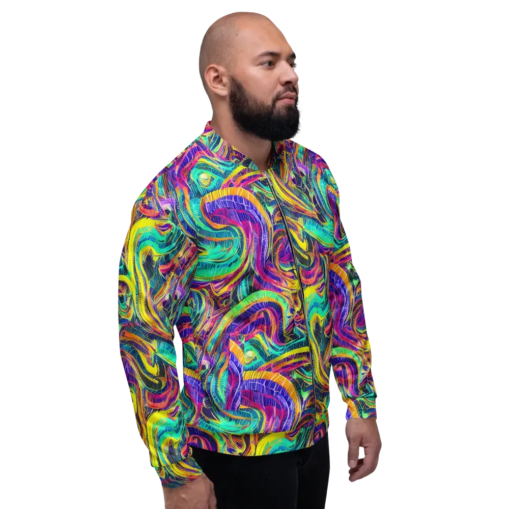 Fevered Spectrum on Bomber Jacket — Right
