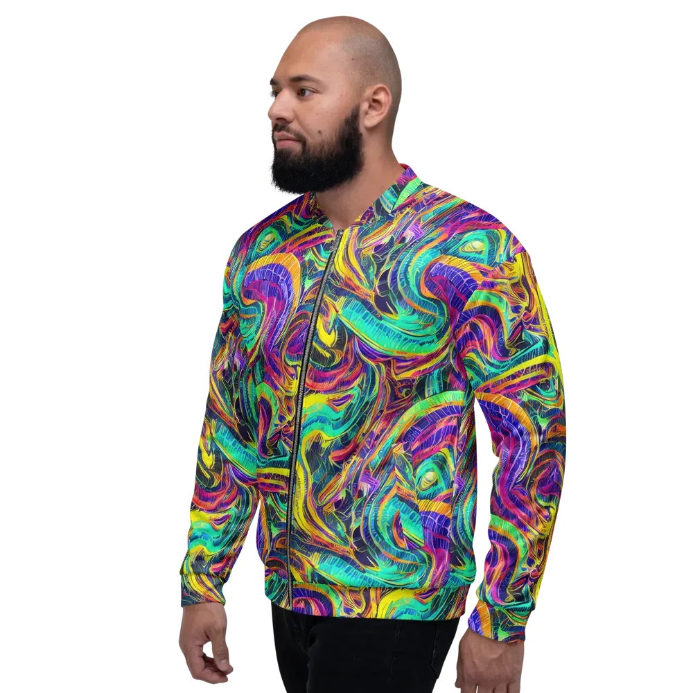 Fevered Spectrum on Bomber Jacket — Left