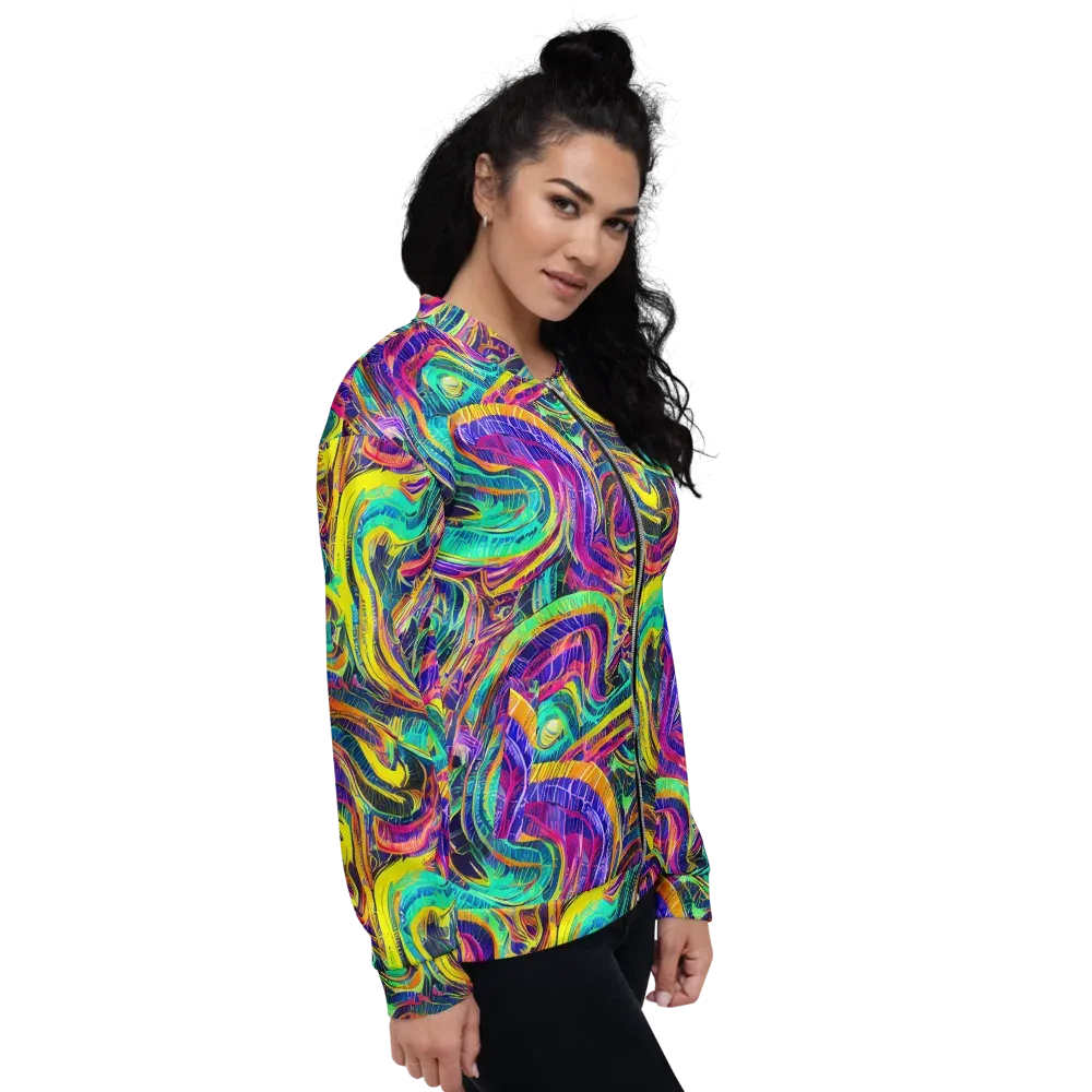 Fevered Spectrum on Bomber Jacket — Right