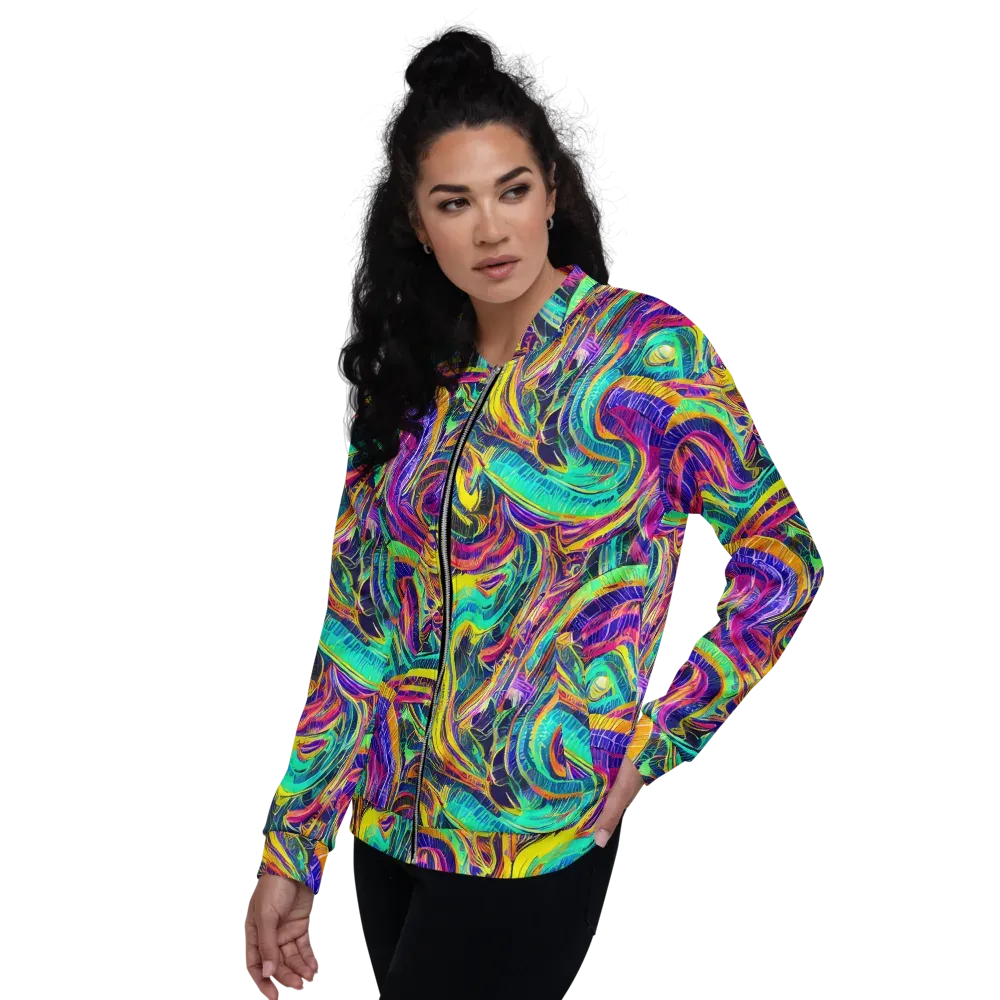 Fevered Spectrum on Bomber Jacket — Left