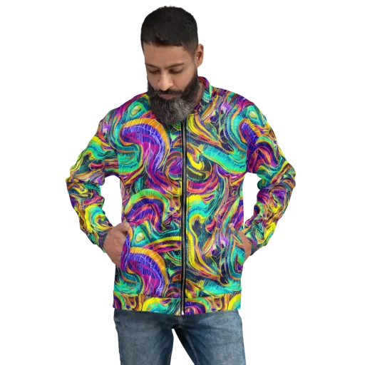 Fevered Spectrum on a Bomber Jacket