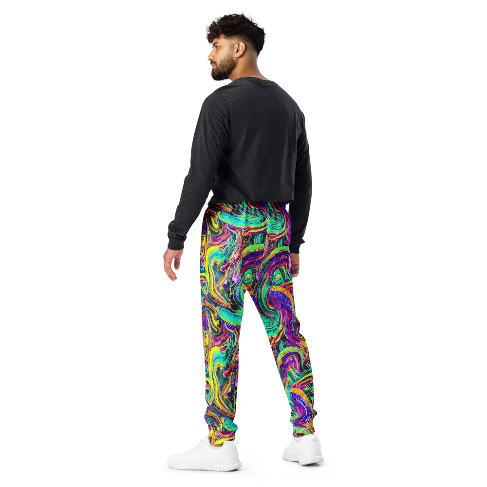 Fevered Spectrum on Men's Joggers — Back