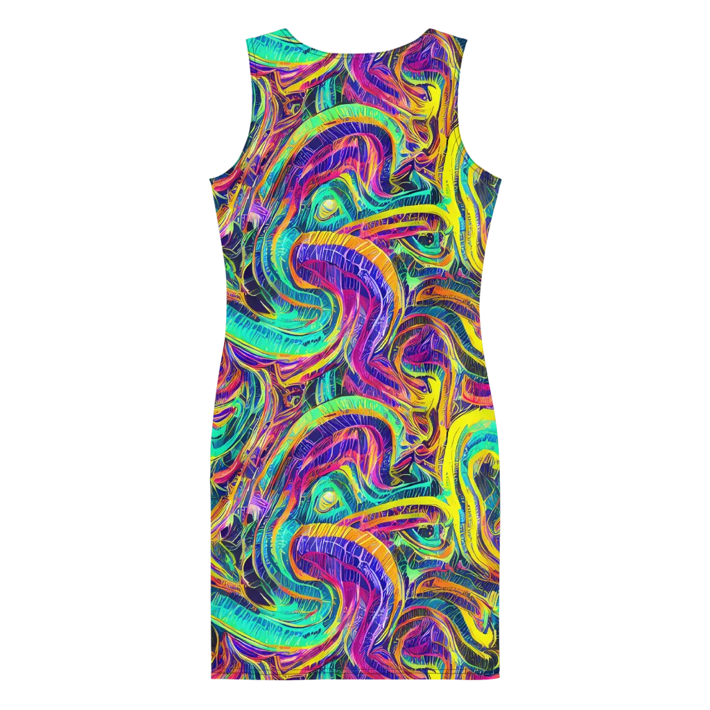 Fevered Spectrum on Bodycon Dress — Back