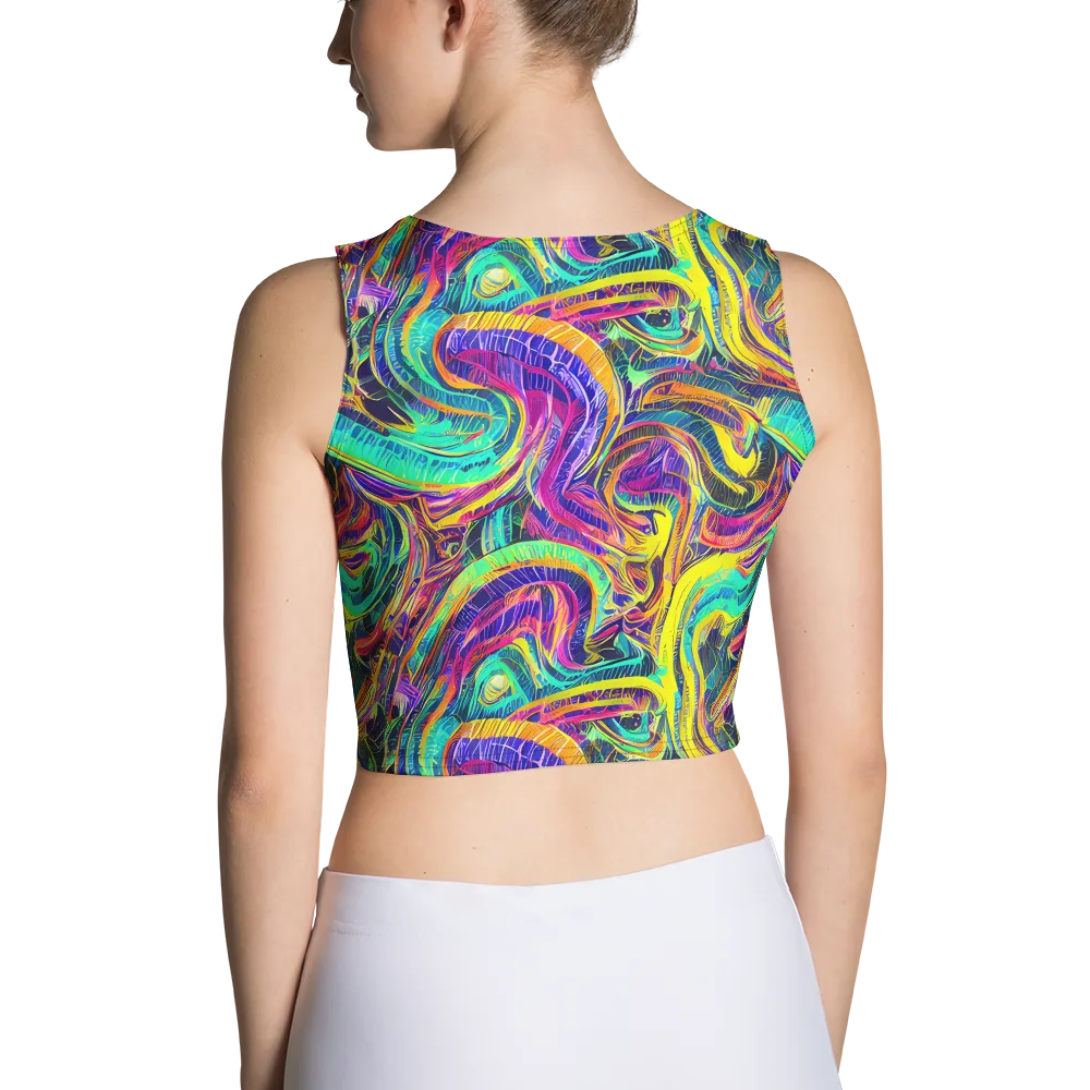Fevered Spectrum on Crop Top — Back
