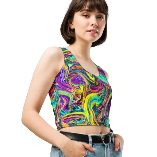 Fevered Spectrum on a Crop Top