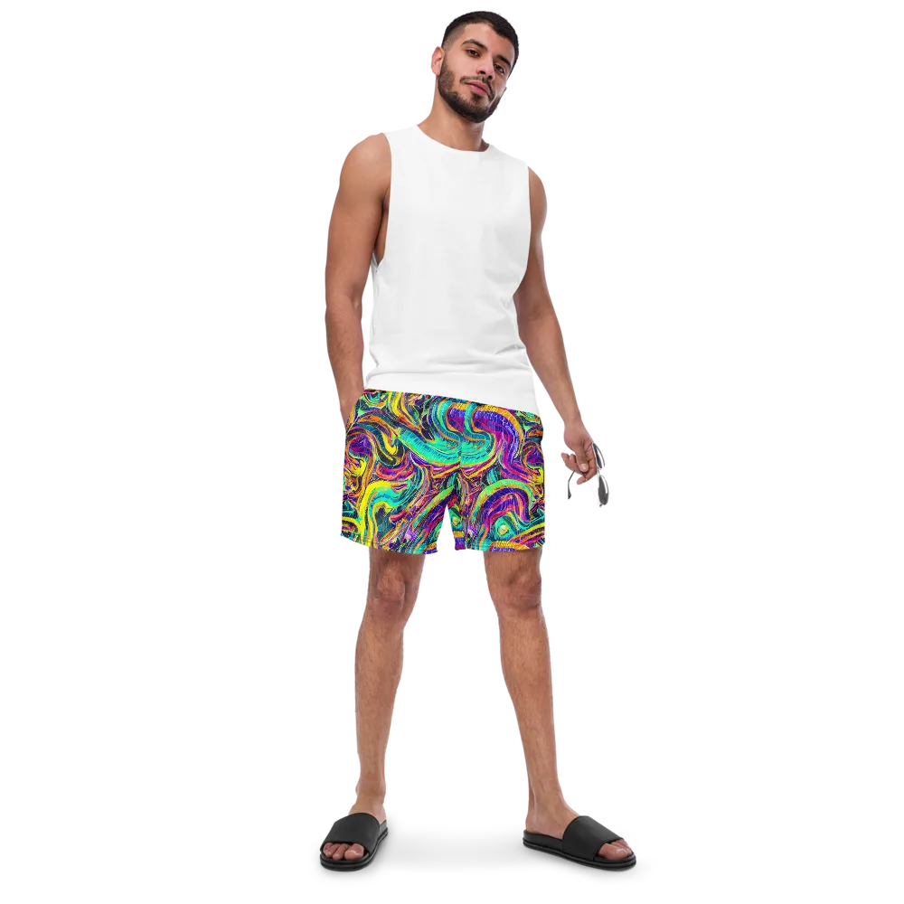 Fevered Spectrum on Swim Trunks — Front