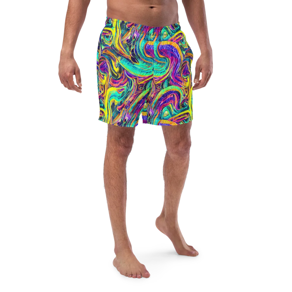 Fevered Spectrum on Swim Trunks — Front