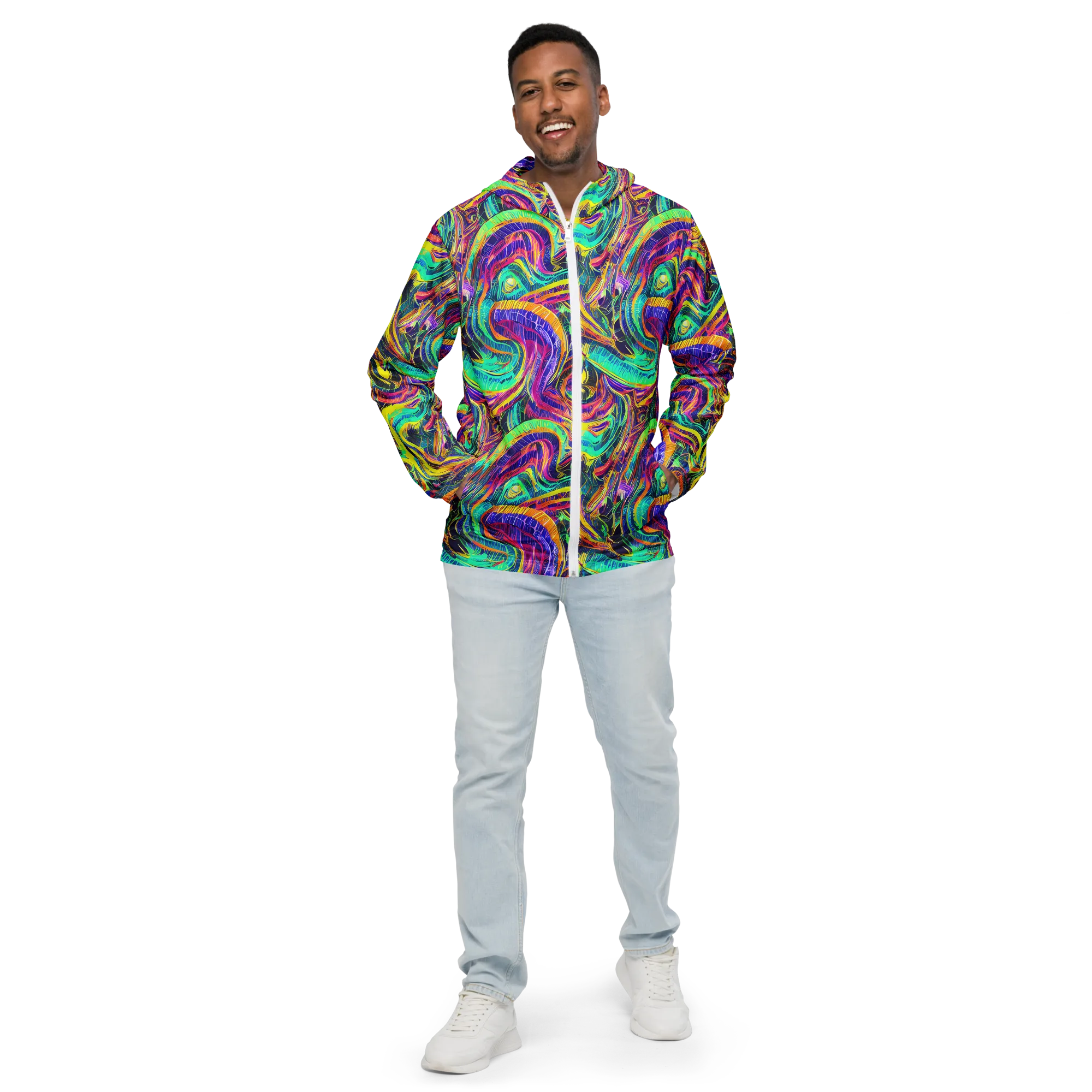 Fevered Spectrum on Men's Windbreaker — Front