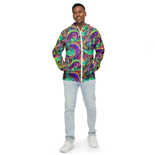 Fevered Spectrum on a Men's Windbreaker