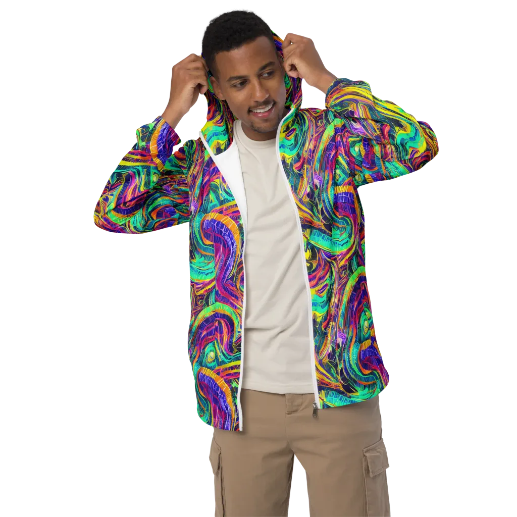 Fevered Spectrum on Men's Windbreaker — Front