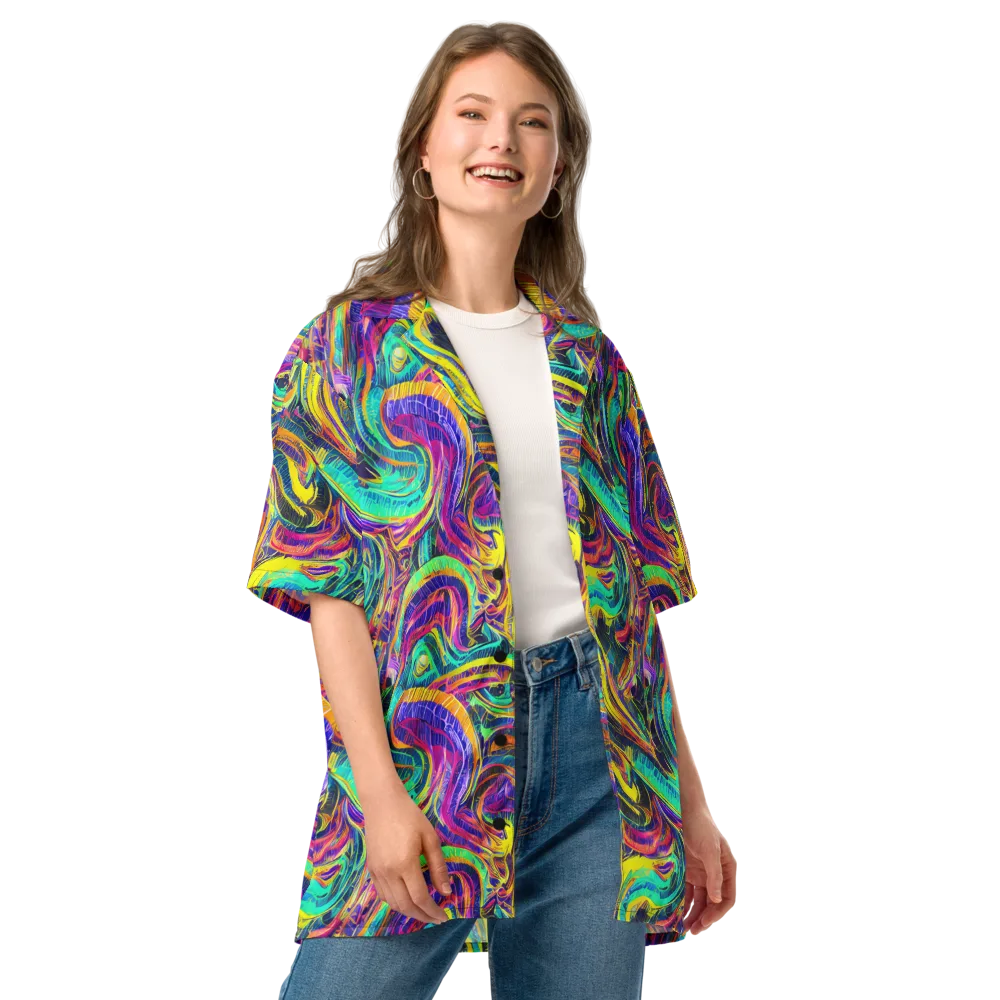 Fevered Spectrum on Button Shirt — Front