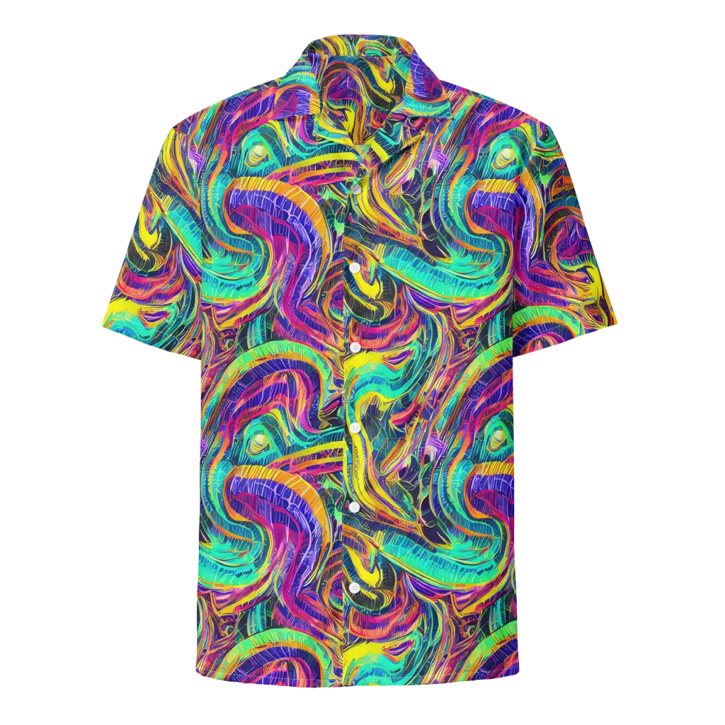 Fevered Spectrum on Button Shirt — Front