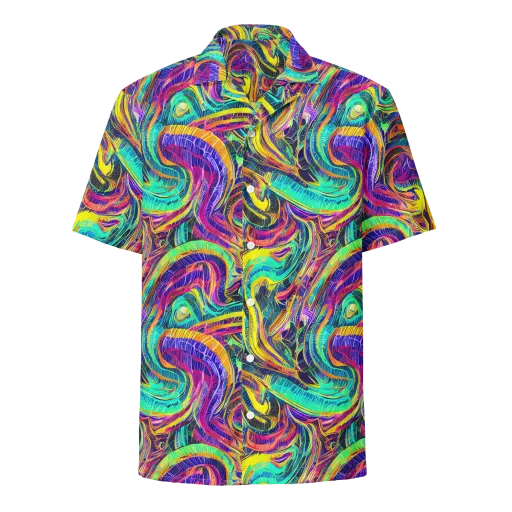 Fevered Spectrum on a Button Shirt