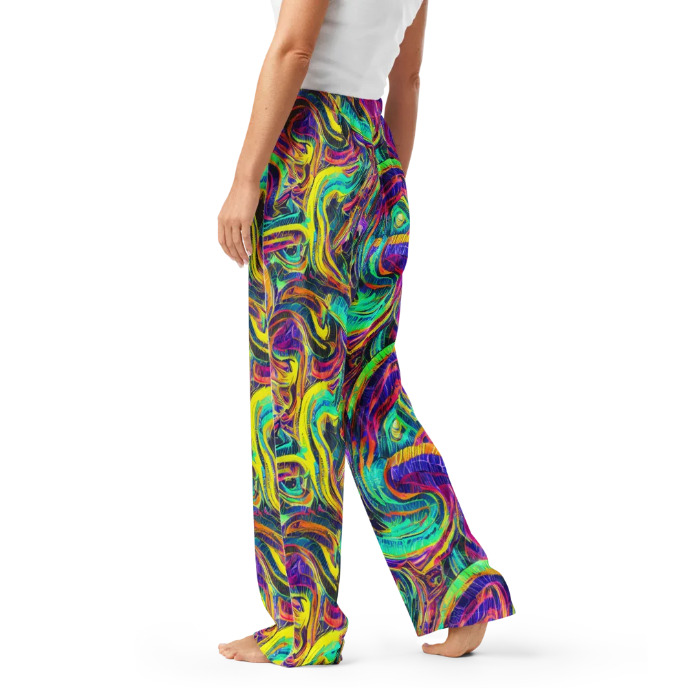 Fevered Spectrum on Women's Pajama Pants — Left