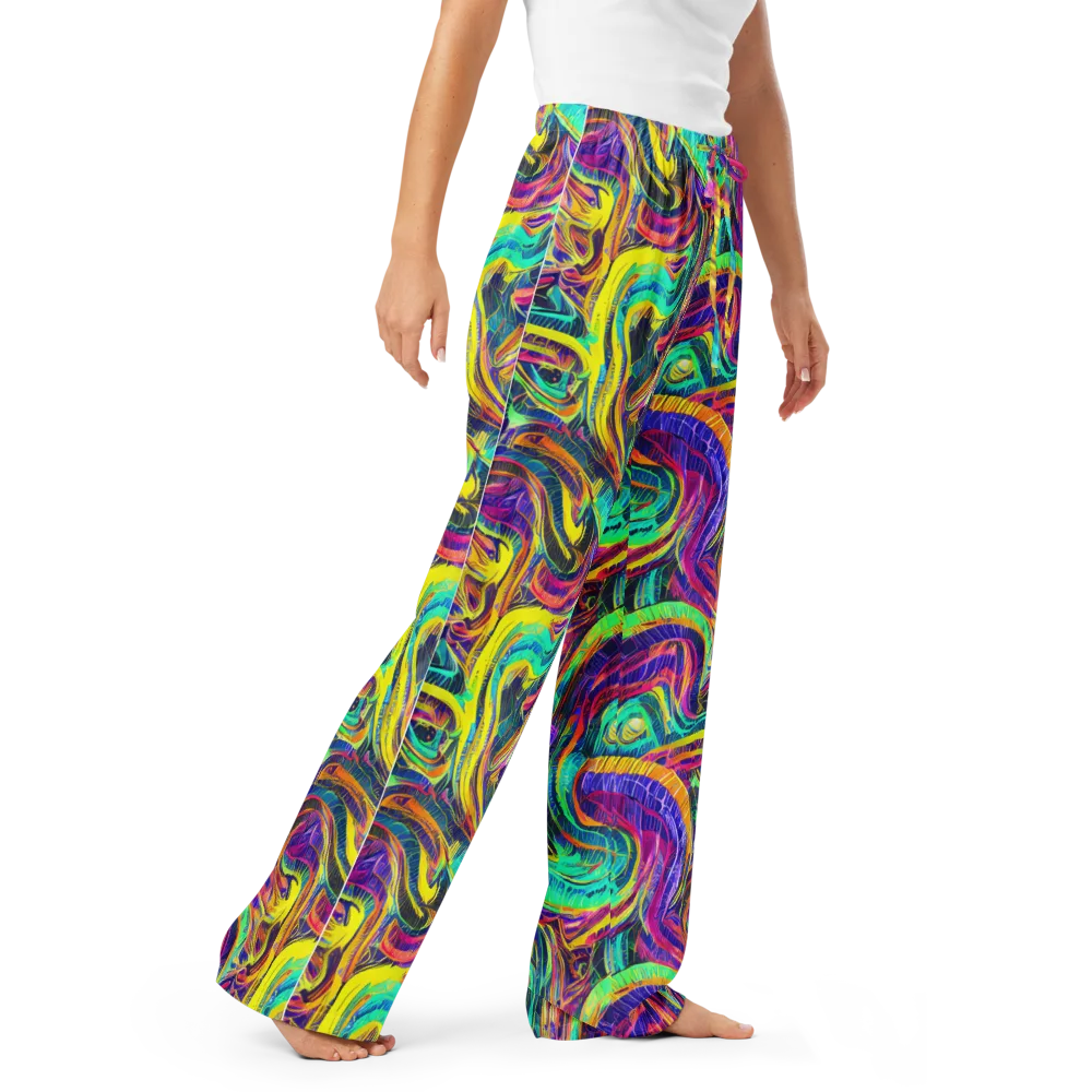 Fevered Spectrum on Women's Pajama Pants — Right Front