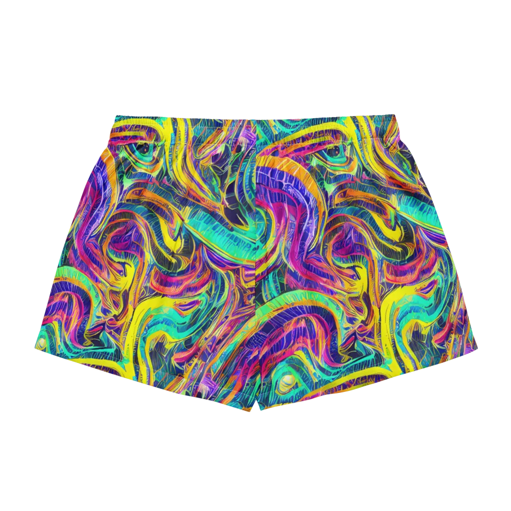 Fevered Spectrum on Women's Pajama Shorts — Back