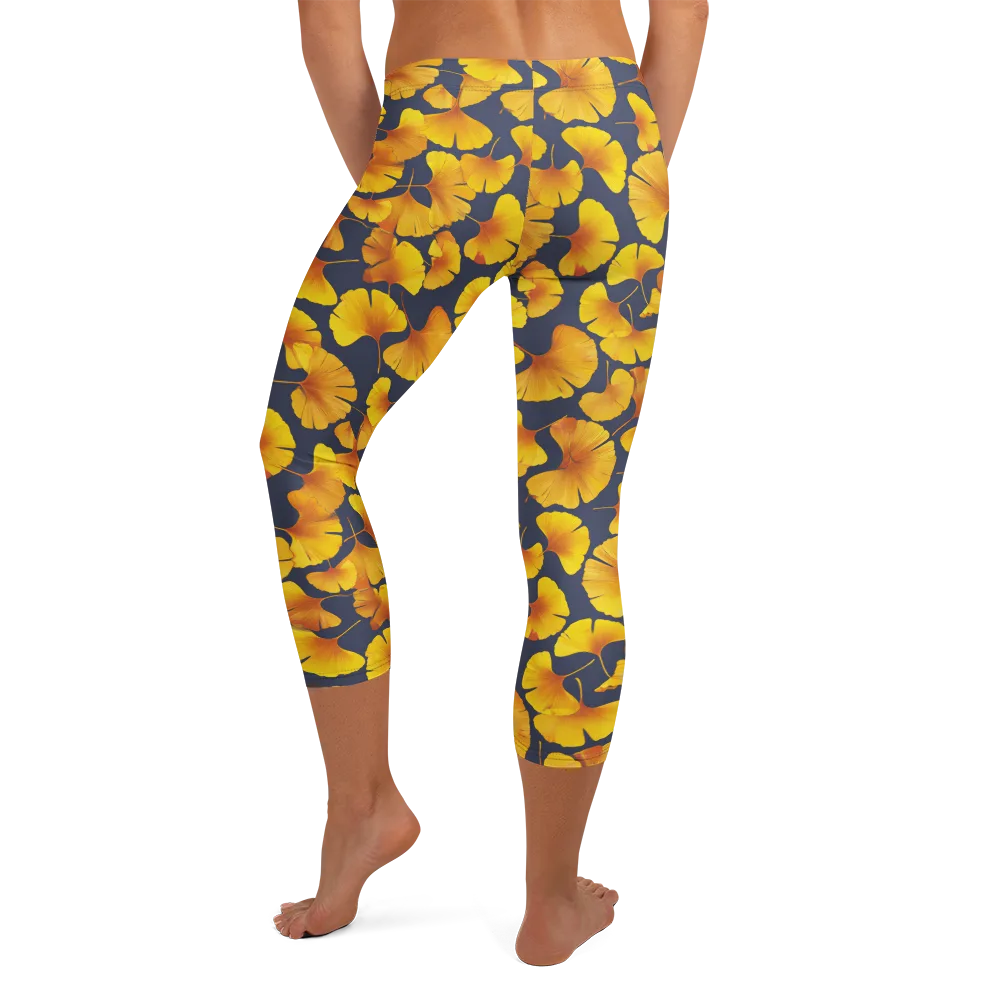 Ginkgo Afterglow on Capri Leggings — Back