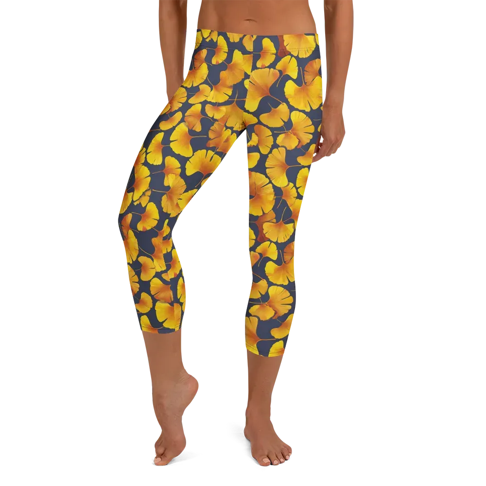 Ginkgo Afterglow on Capri Leggings — Front