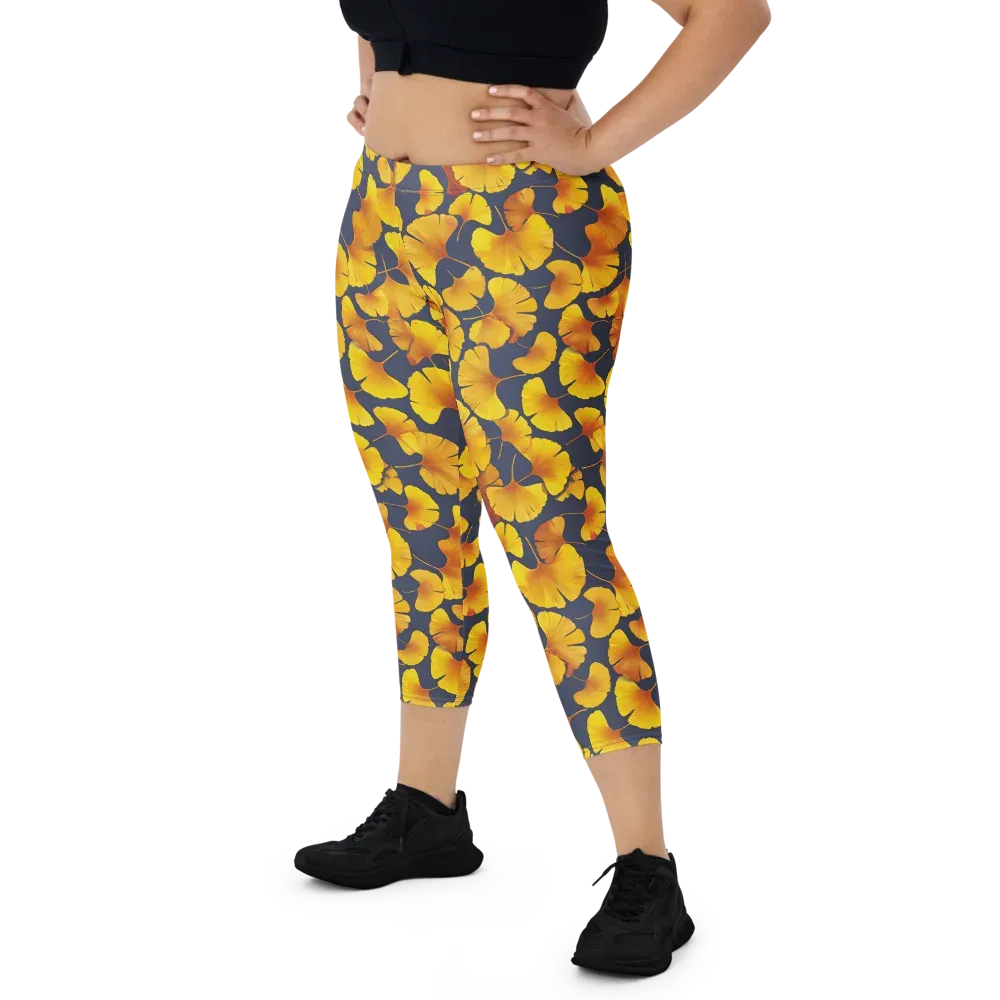 Ginkgo Afterglow on Capri Leggings — Front