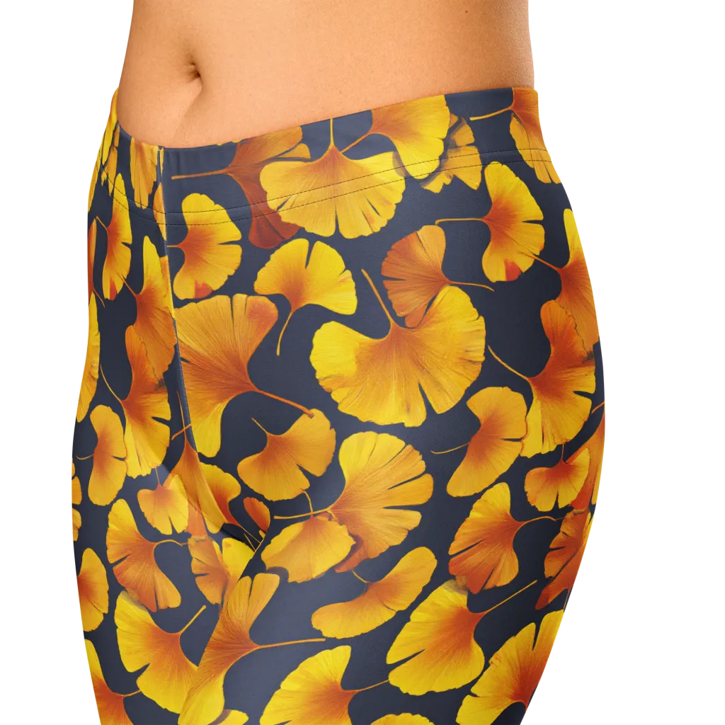 Ginkgo Afterglow on Capri Leggings — Zoomed-in