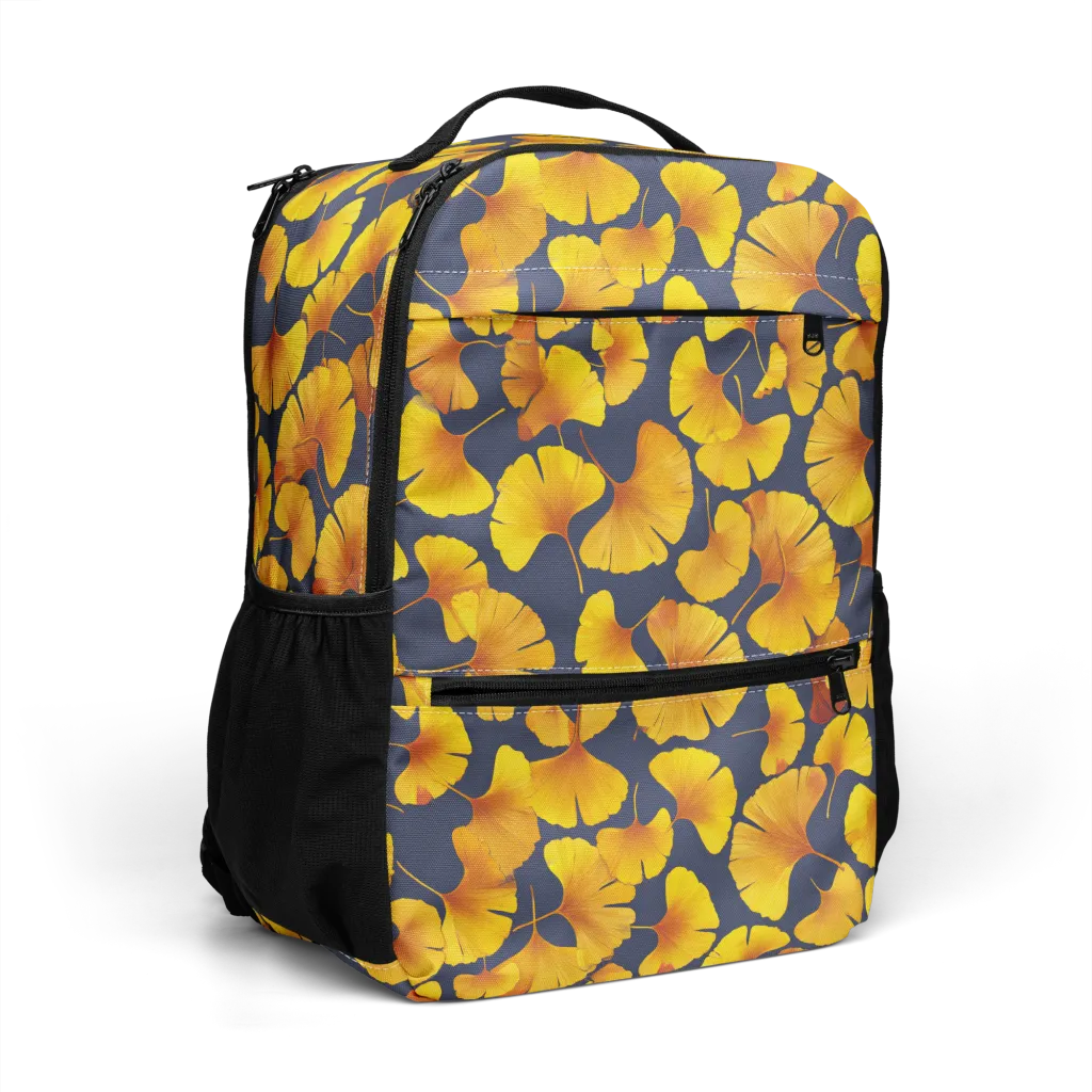 Ginkgo Afterglow on Utility Backpack — Right Front