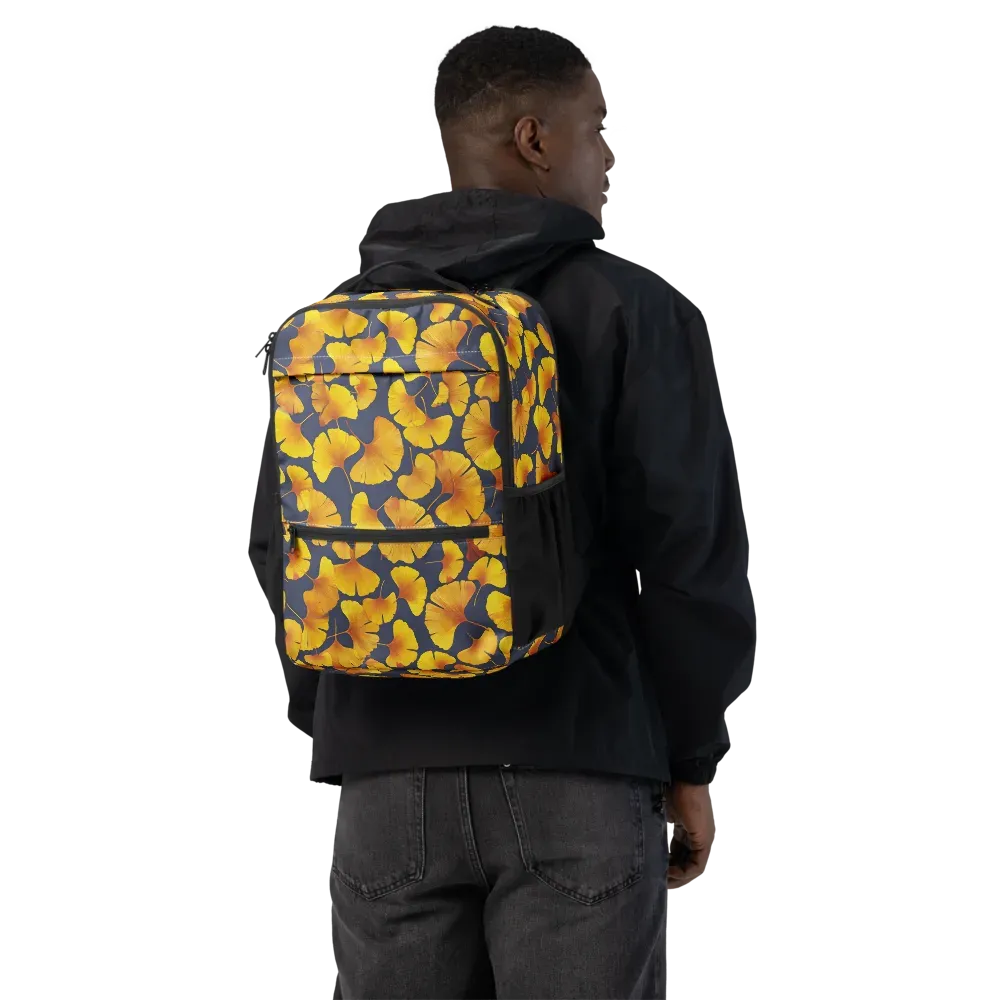 Ginkgo Afterglow on Utility Backpack — Back