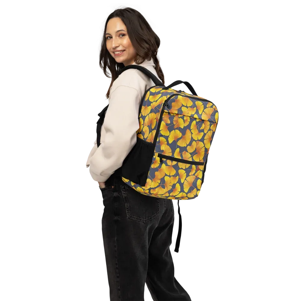 Ginkgo Afterglow on Utility Backpack — Back