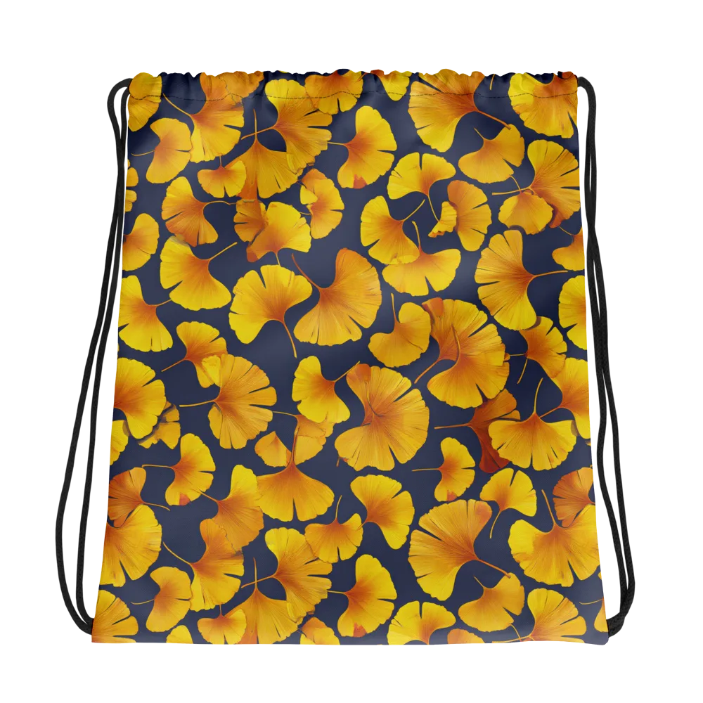 Ginkgo Afterglow on Drawstring Bag — Photo