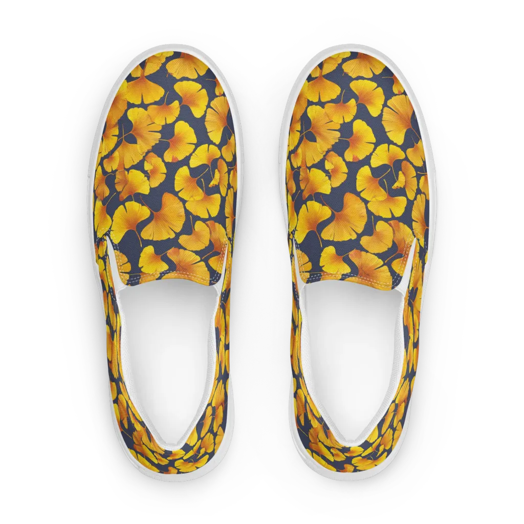 Ginkgo Afterglow on Women's Slip-On Canvas Shoes — Front